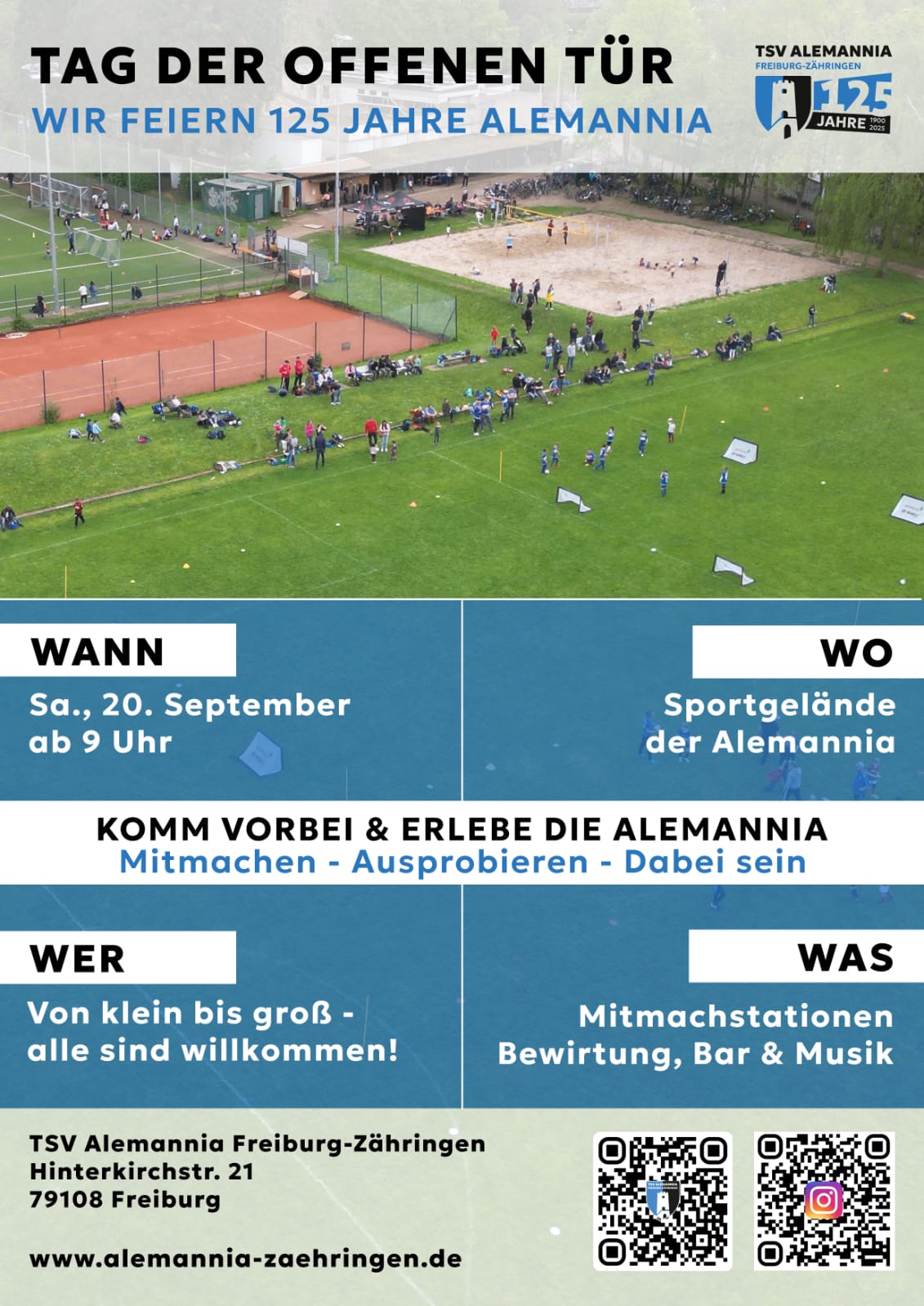 Tag der offenen Tür – 125 Jahre Alemannia